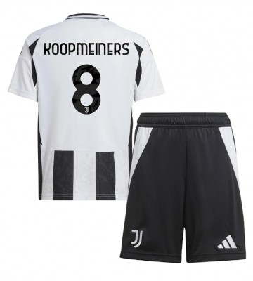 Juventus Teun Koopmeiners #8 Primera Equipación Niños 2024-25 Manga Corta (+ Pantalones cortos)